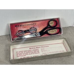 1960’s KLEENCUT PINKING SHEARS in box With Small Collapsible Scissors